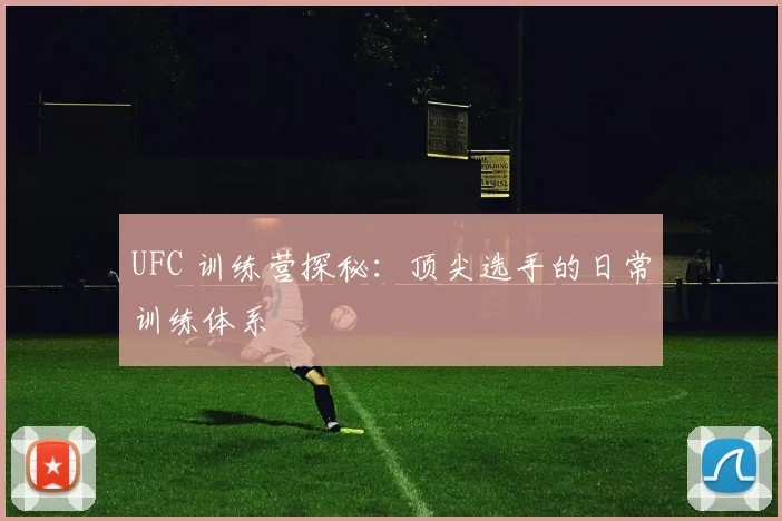 UFC 训练营探秘：顶尖选手的日常训练体系